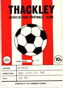 Thackley FC programme