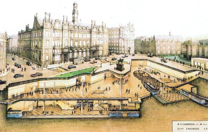 Leeds tram underground